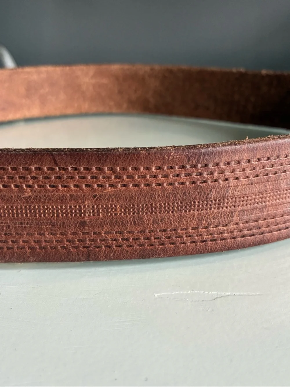 Brown Leather Men’s Belt